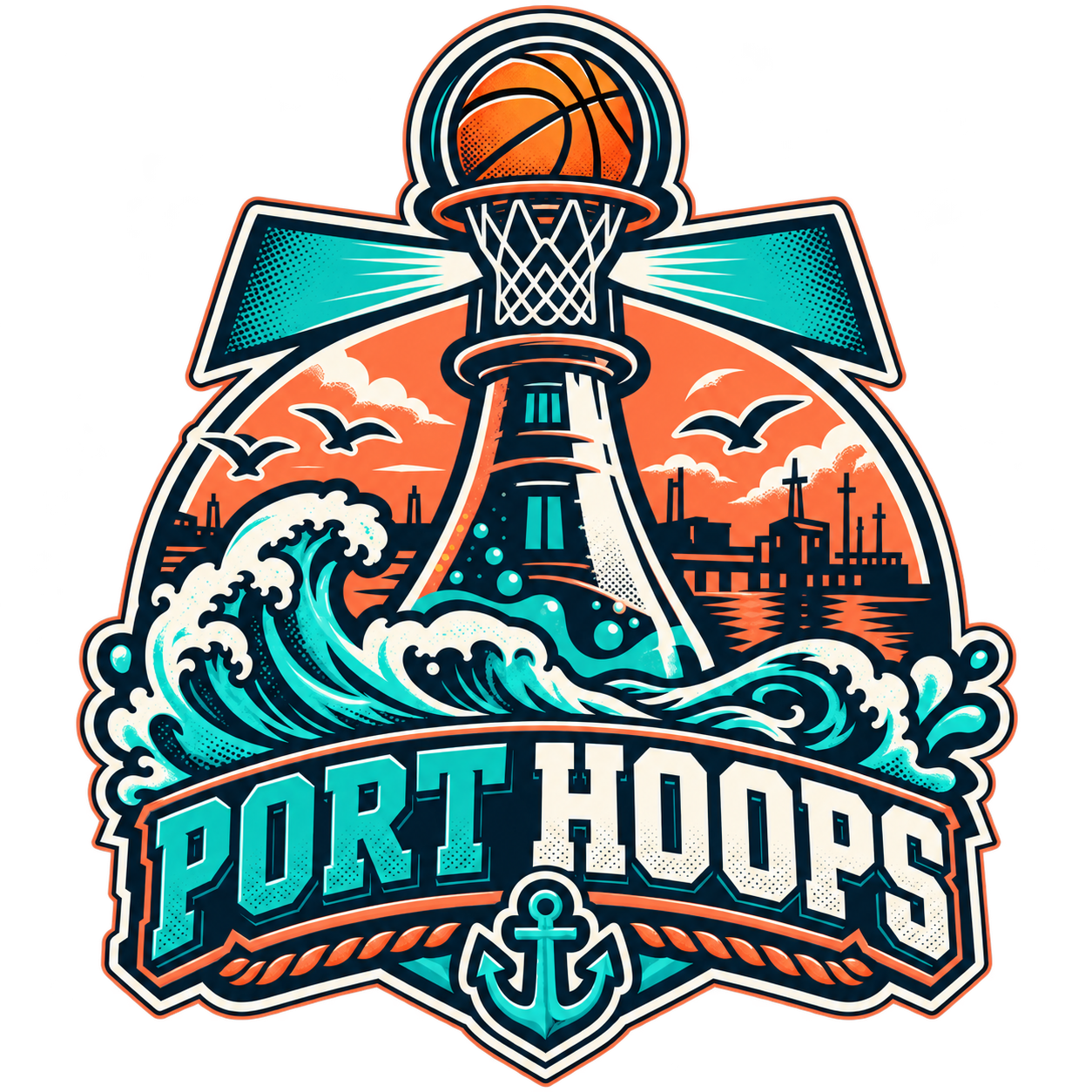 Port Hoops team crest